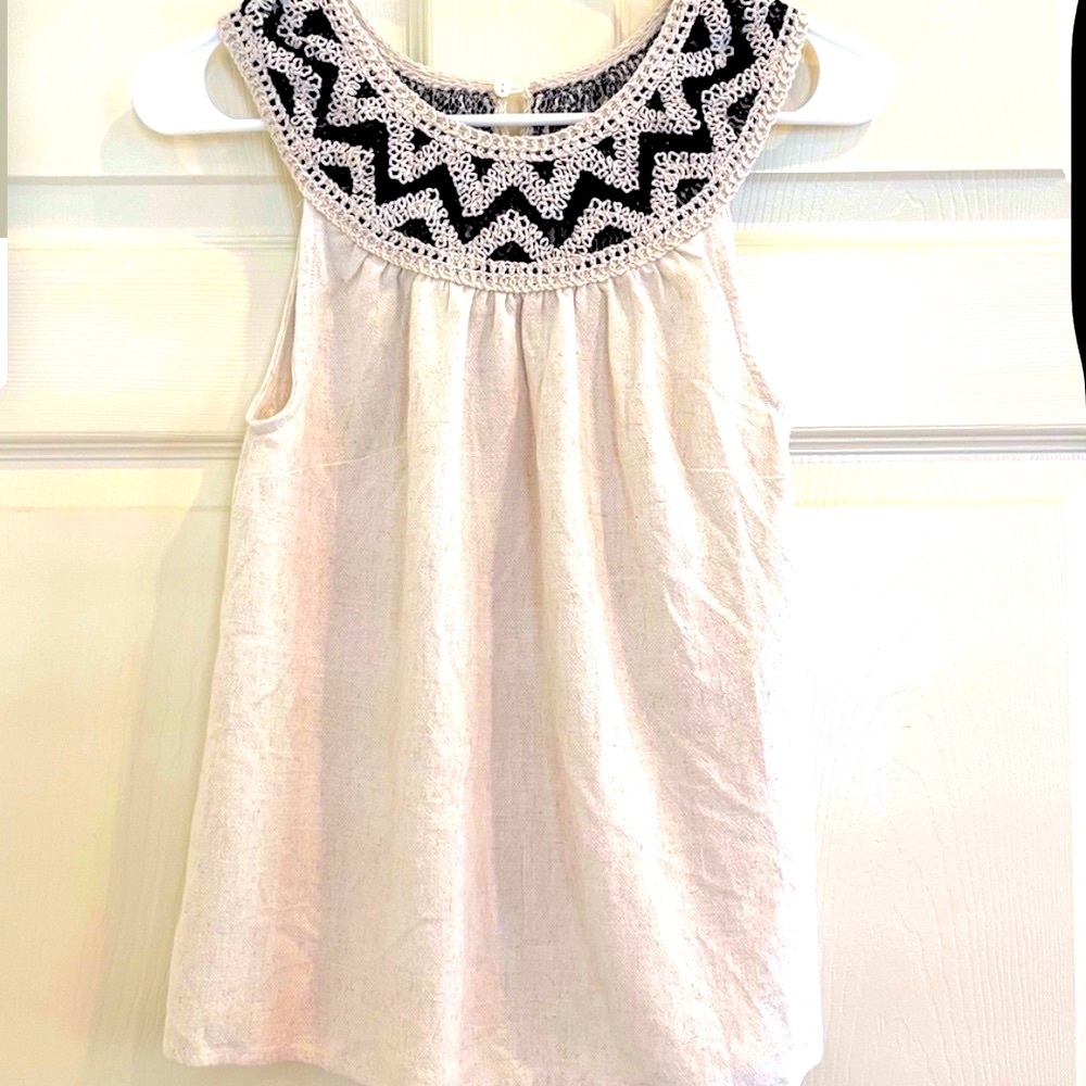 HAZEL HAZE sleeveless top with crochet detail